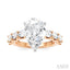 Pear Shape Semi-Mount Diamond Engagement Ring