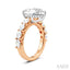 Pear Shape Semi-Mount Diamond Engagement Ring