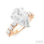 Pear Shape Semi-Mount Diamond Engagement Ring