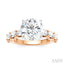 Round Shape Semi-Mount Diamond Engagement Ring