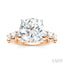 Round Shape Semi-Mount Diamond Engagement Ring