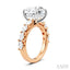 Round Shape Semi-Mount Diamond Engagement Ring