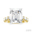 Emerald Shape Semi-Mount Diamond Engagement Ring