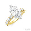 Marquise Shape Semi-Mount Diamond Engagement Ring