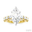 Marquise Shape Semi-Mount Diamond Engagement Ring
