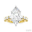 Marquise Shape Semi-Mount Diamond Engagement Ring