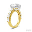 Pear Shape Semi-Mount Diamond Engagement Ring