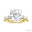 Round Shape Semi-Mount Diamond Engagement Ring