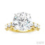 Round Shape Semi-Mount Diamond Engagement Ring
