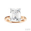 Emerald Shape Semi-Mount Diamond Engagement Ring