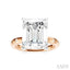 Emerald Shape Semi-Mount Diamond Engagement Ring