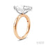 Marquise Shape Semi-Mount Diamond Engagement Ring