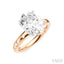 Oval Shape Semi-Mount Diamond Engagement Ring