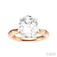 Oval Shape Semi-Mount Diamond Engagement Ring