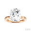 Oval Shape Semi-Mount Diamond Engagement Ring