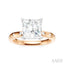 Princess Shape Semi-Mount Diamond Engagement Ring