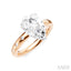 Pear Shape Semi-Mount Diamond Engagement Ring