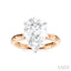 Pear Shape Semi-Mount Diamond Engagement Ring