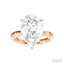 Pear Shape Semi-Mount Diamond Engagement Ring
