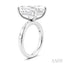 Emerald Shape Semi-Mount Diamond Engagement Ring