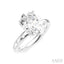 Oval Shape Semi-Mount Diamond Engagement Ring