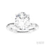 Oval Shape Semi-Mount Diamond Engagement Ring