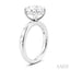 Oval Shape Semi-Mount Diamond Engagement Ring