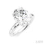 Oval Shape Semi-Mount Diamond Engagement Ring