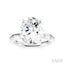 Oval Shape Semi-Mount Diamond Engagement Ring