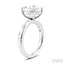 Oval Shape Semi-Mount Diamond Engagement Ring