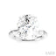 Oval Shape Semi-Mount Diamond Engagement Ring