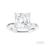 Princess Shape Semi-Mount Diamond Engagement Ring