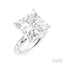 Princess Shape Semi-Mount Diamond Engagement Ring