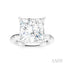 Princess Shape Semi-Mount Diamond Engagement Ring