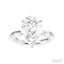 Pear Shape Semi-Mount Diamond Engagement Ring