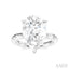 Pear Shape Semi-Mount Diamond Engagement Ring