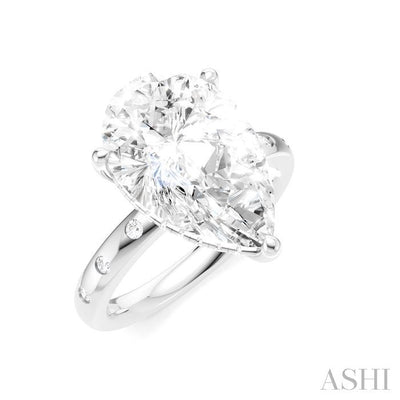 Pear Shape Semi-Mount Diamond Engagement Ring