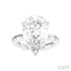 Pear Shape Semi-Mount Diamond Engagement Ring