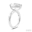 Pear Shape Semi-Mount Diamond Engagement Ring