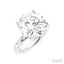 Round Shape Semi-Mount Diamond Engagement Ring