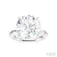 Round Shape Semi-Mount Diamond Engagement Ring