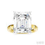 Emerald Shape Semi-Mount Diamond Engagement Ring