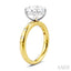 Oval Shape Semi-Mount Diamond Engagement Ring