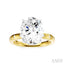 Oval Shape Semi-Mount Diamond Engagement Ring
