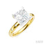 Princess Shape Semi-Mount Diamond Engagement Ring