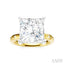 Princess Shape Semi-Mount Diamond Engagement Ring