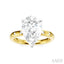 Pear Shape Semi-Mount Diamond Engagement Ring