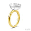 Pear Shape Semi-Mount Diamond Engagement Ring