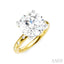 Round Shape Semi-Mount Diamond Engagement Ring