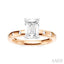 Emerald Shape Semi-Mount Diamond Engagement Ring